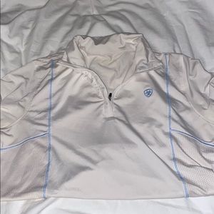 Ariat white short sleeve riding shirt